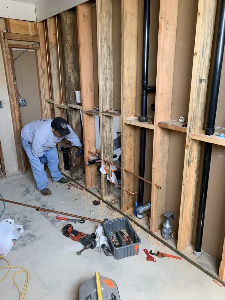 Commercial rough-in plumbing for Gas Line Repair in Rutgers